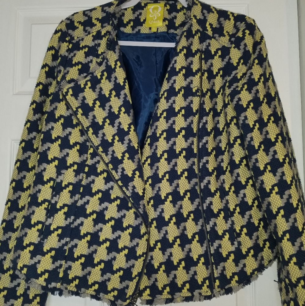 QMack MOTO houndstooth Jacket